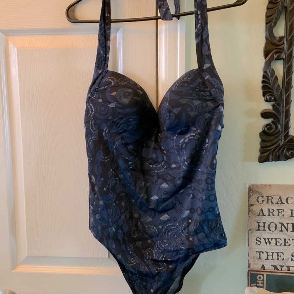 Calvin Klein Elegant Navy Blue Swimsuit